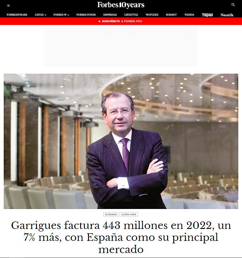 Garrigues factura 443 millones en 2022, un 7% ms, con Espaa como su principal mercado